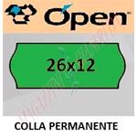 ROTOLO ETICHETTE PREZZATRICE 26X12 AD ONDA VERDE FLUO (1500 ET/RT)
